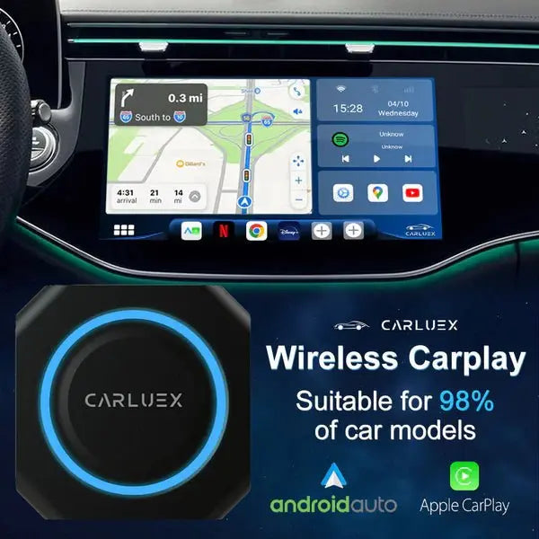 CARLUEX PRO+ Wireless CarPlay/Android Auto Adapter - The Box Spain